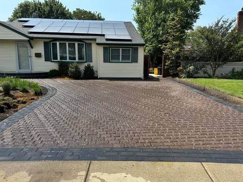JNH Masonry paver driveway and walkway project