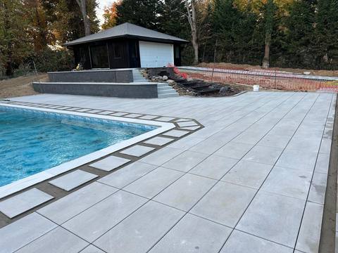 JNH Masonry pool and patio project