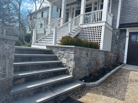 JNH Masonry retaining wall project