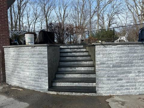 JNH Masonry retaining wall project